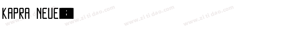 Kapra Neue字体转换
